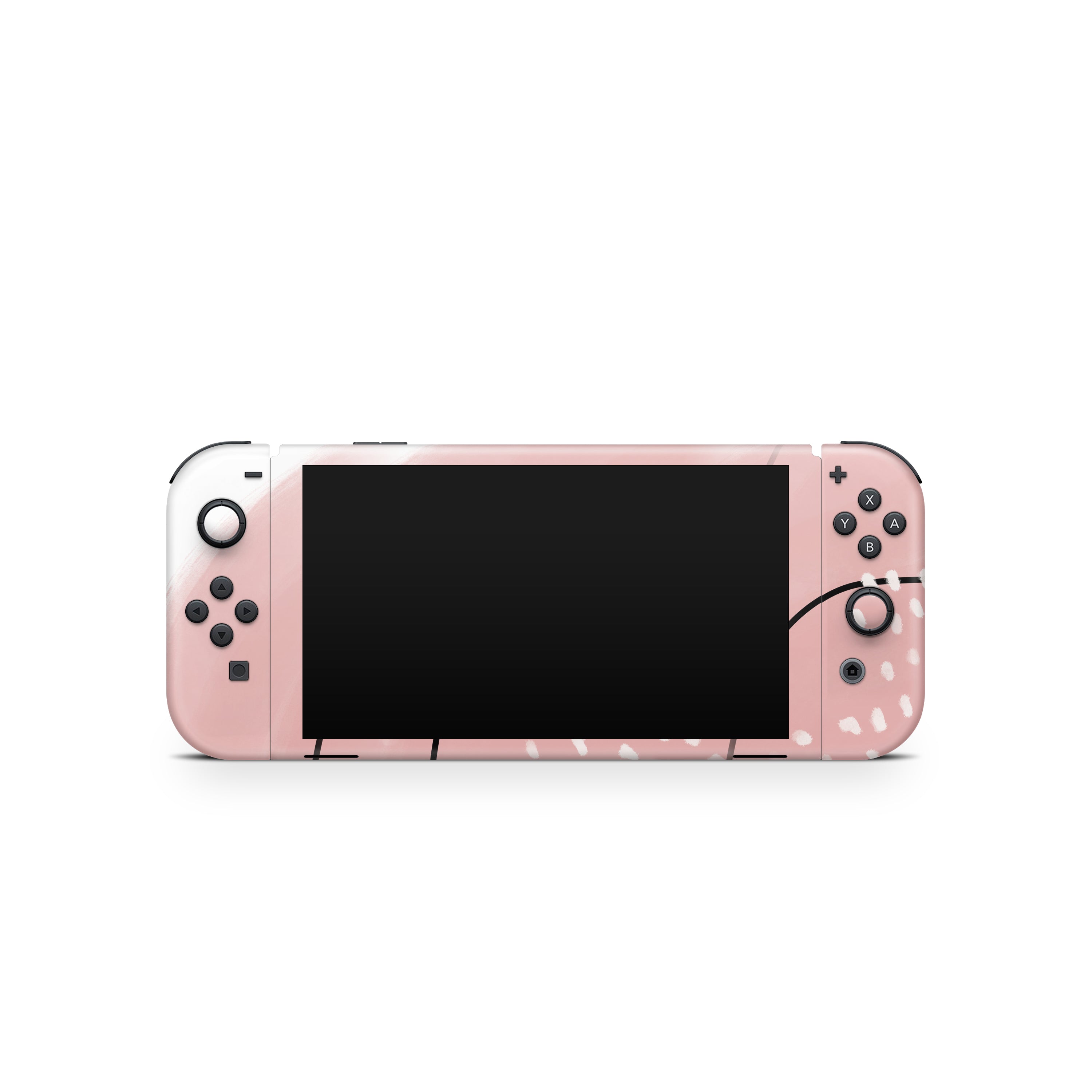 Abstract Pink and Brown - Nintendo Switch Skin