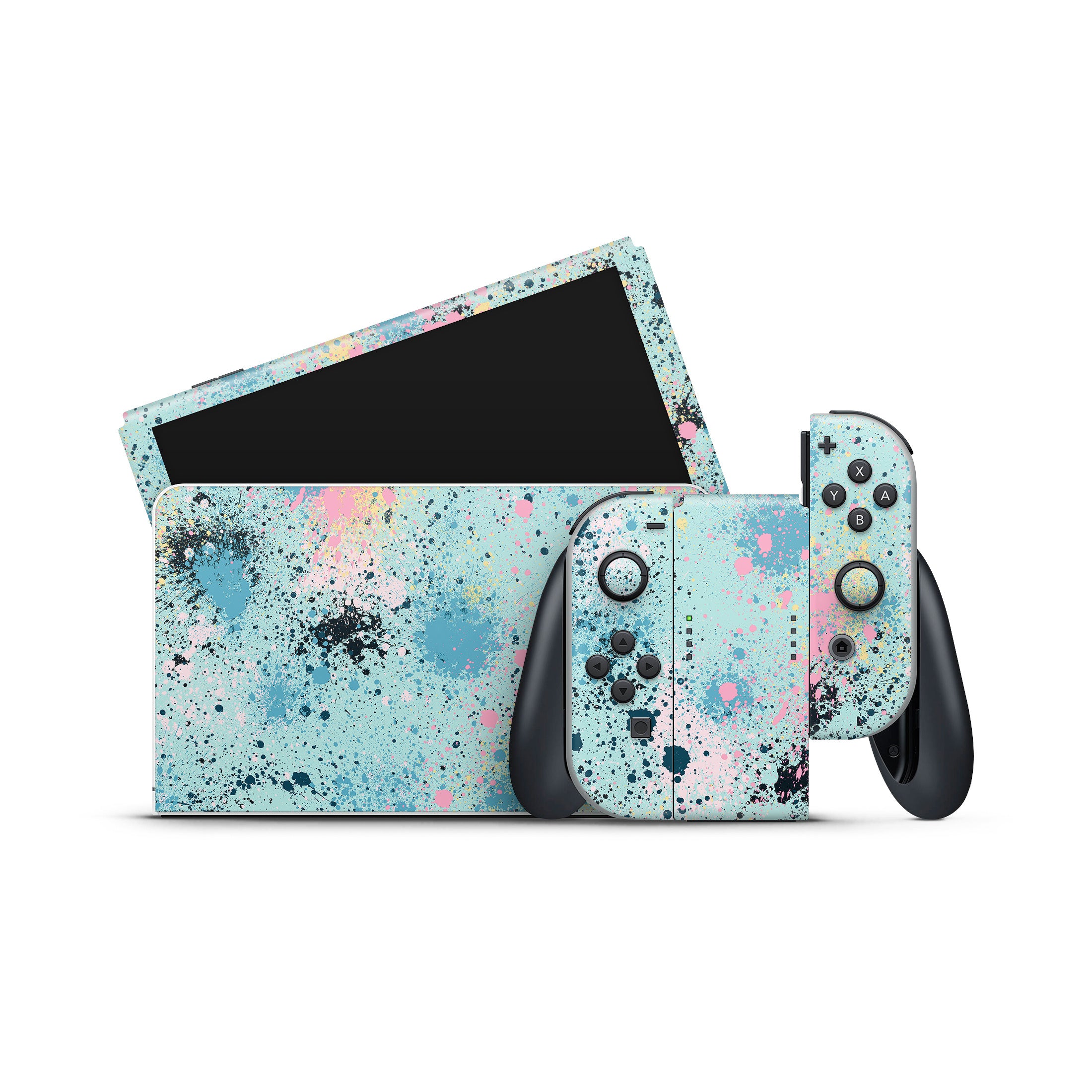Abstract Ink Splatter - Nintendo Switch Skin