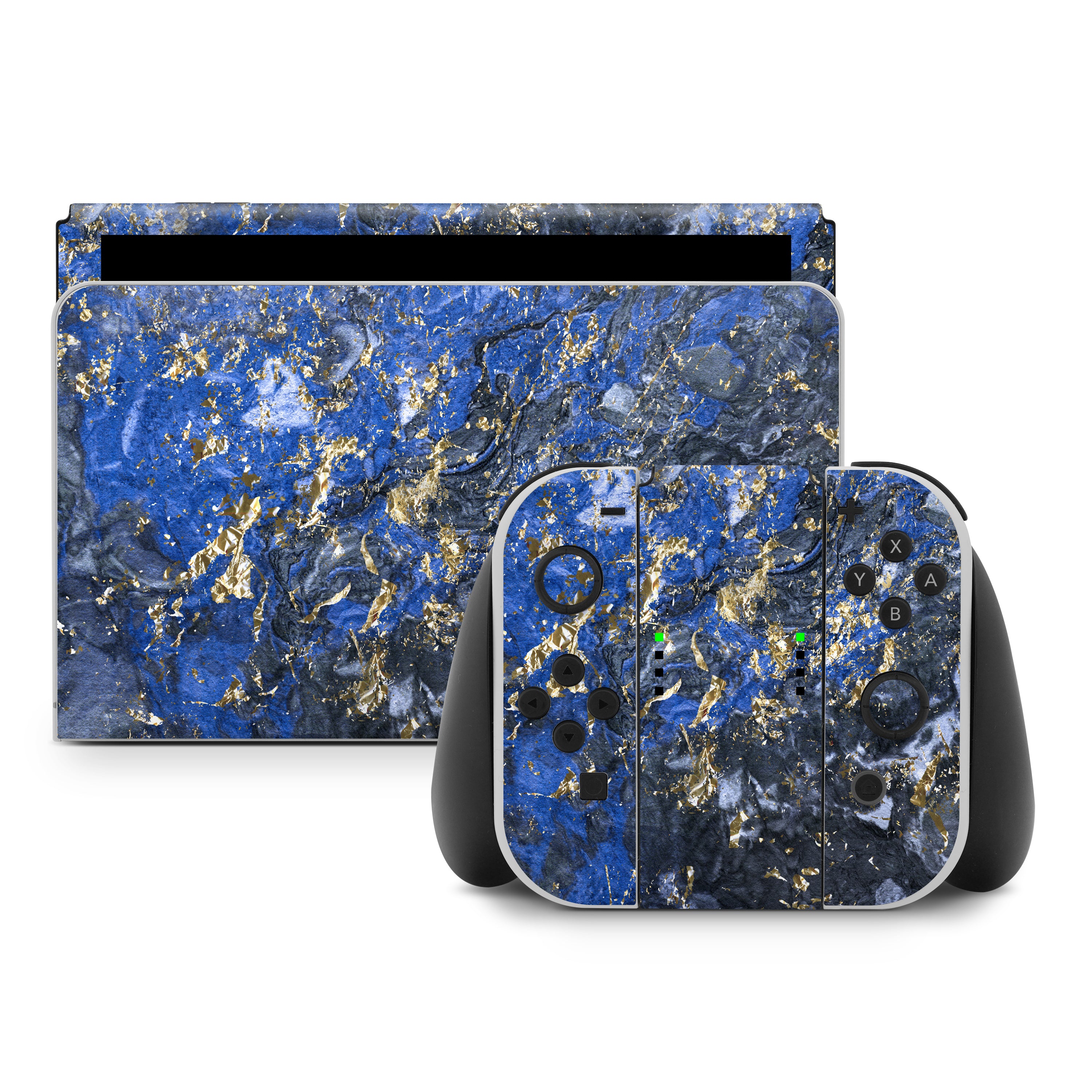 Gilded Ocean Marble - Nintendo Switch Skin