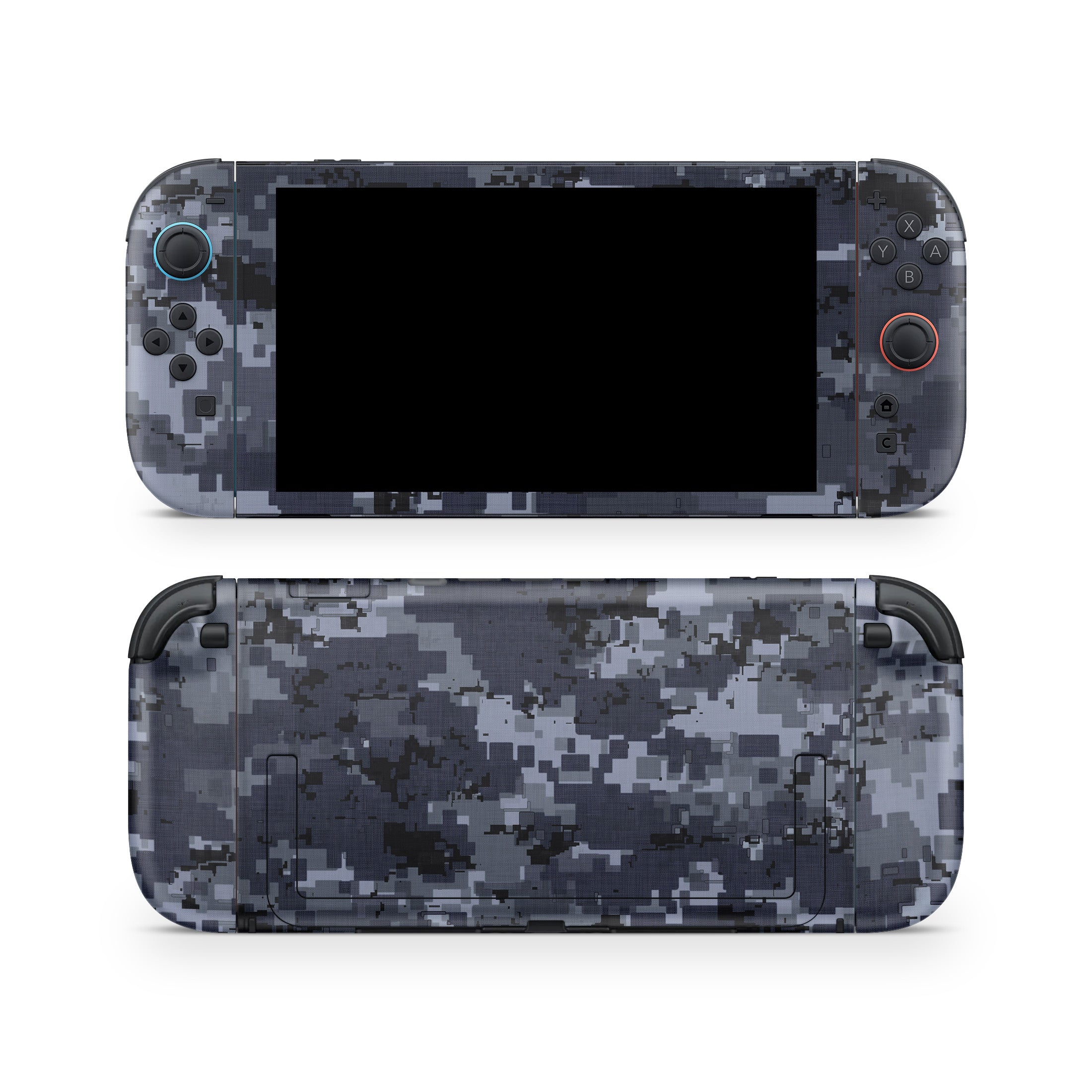 Digital Navy Camo - Nintendo Switch 2 Skin