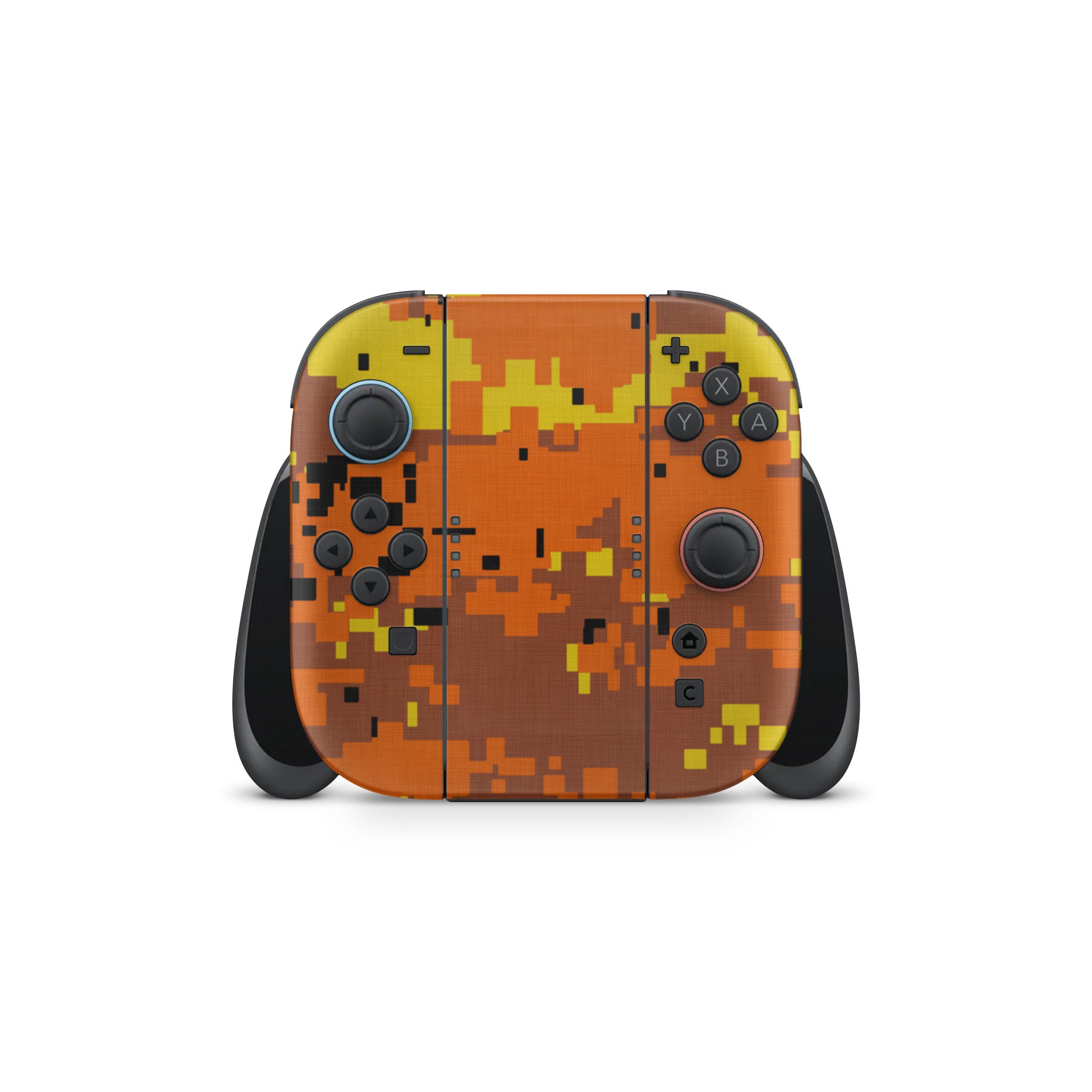 Digital Orange Camo - Nintendo Switch 2 Skin