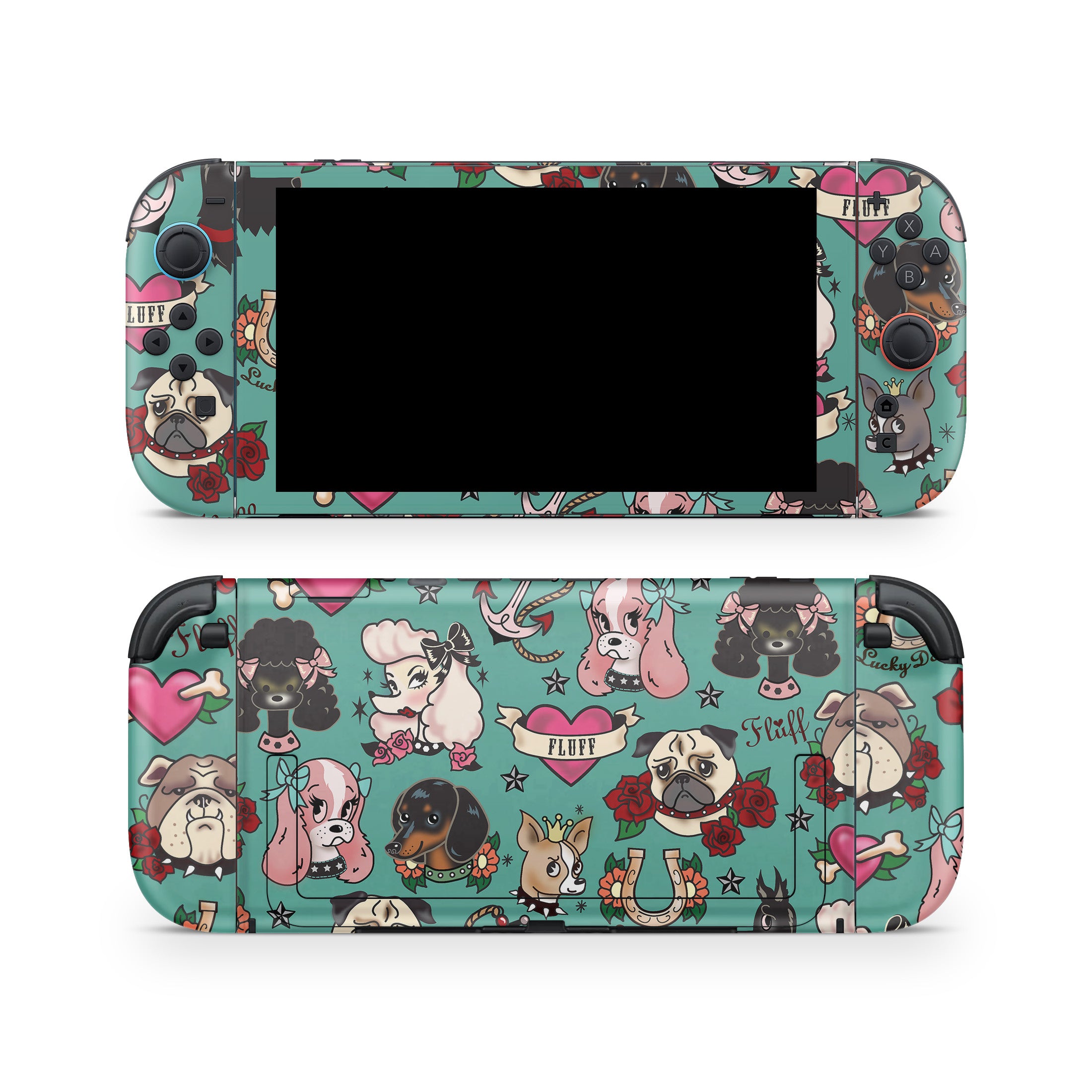 Tattoo Dogs - Nintendo Switch 2 Skin