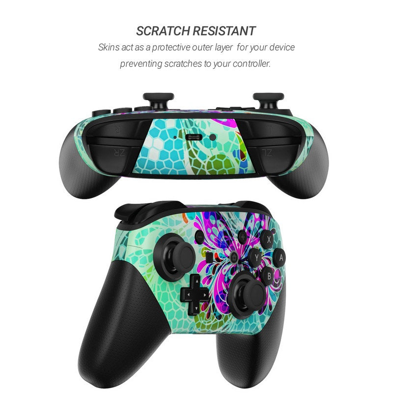 Butterfly Glass - Nintendo Switch Pro Controller Skin