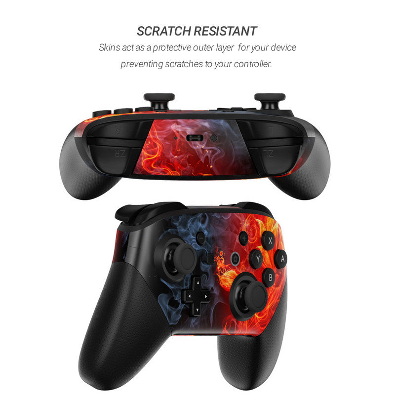 Flower Of Fire - Nintendo Switch Pro Controller Skin