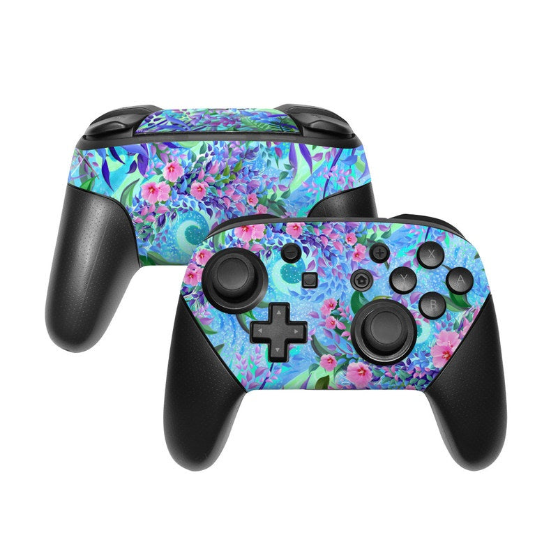 Lavender Flowers - Nintendo Switch Pro Controller Skin
