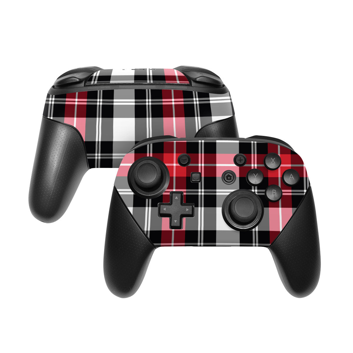 Red Plaid - Nintendo Switch Pro Controller Skin