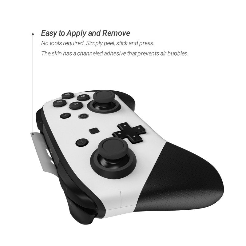 Solid State White - Nintendo Switch Pro Controller Skin