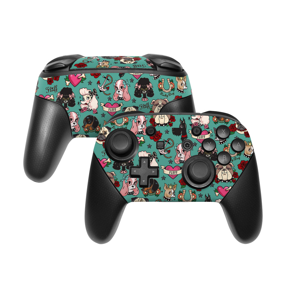 Tattoo Dogs - Nintendo Switch Pro Controller Skin