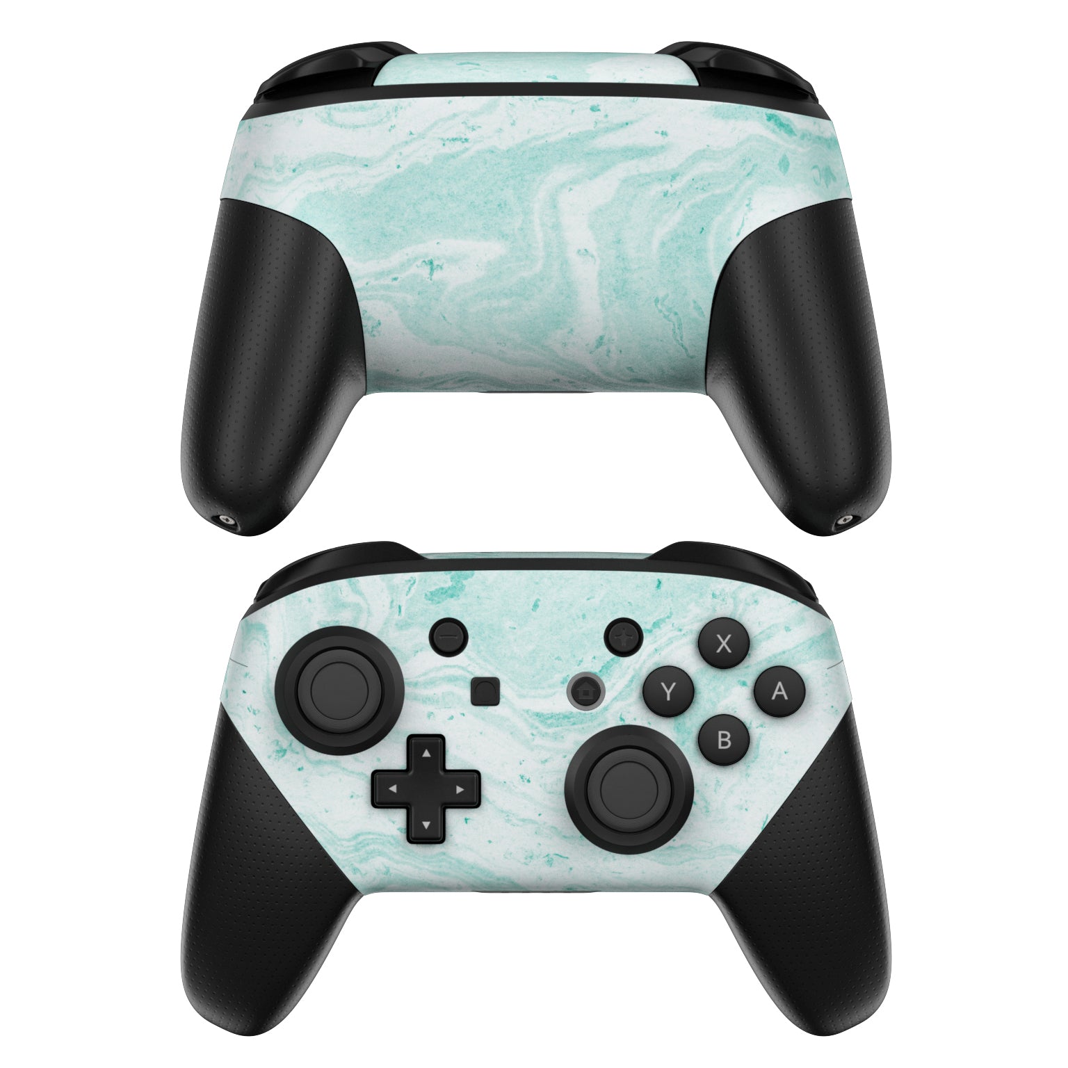 Winter Green Marble - Nintendo Switch Pro Controller Skin