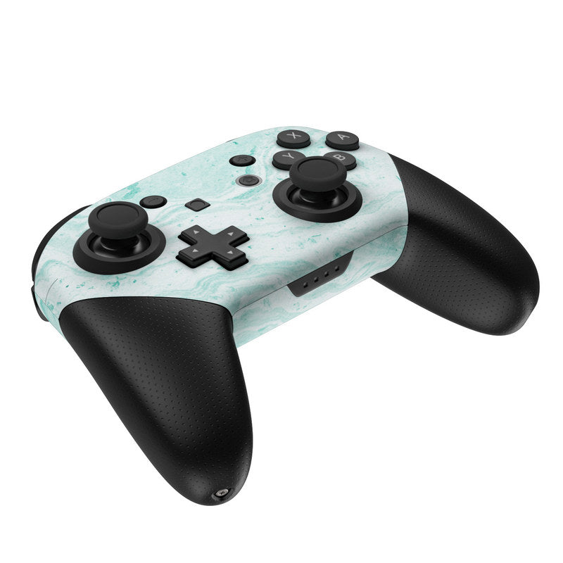 Winter Green Marble - Nintendo Switch Pro Controller Skin