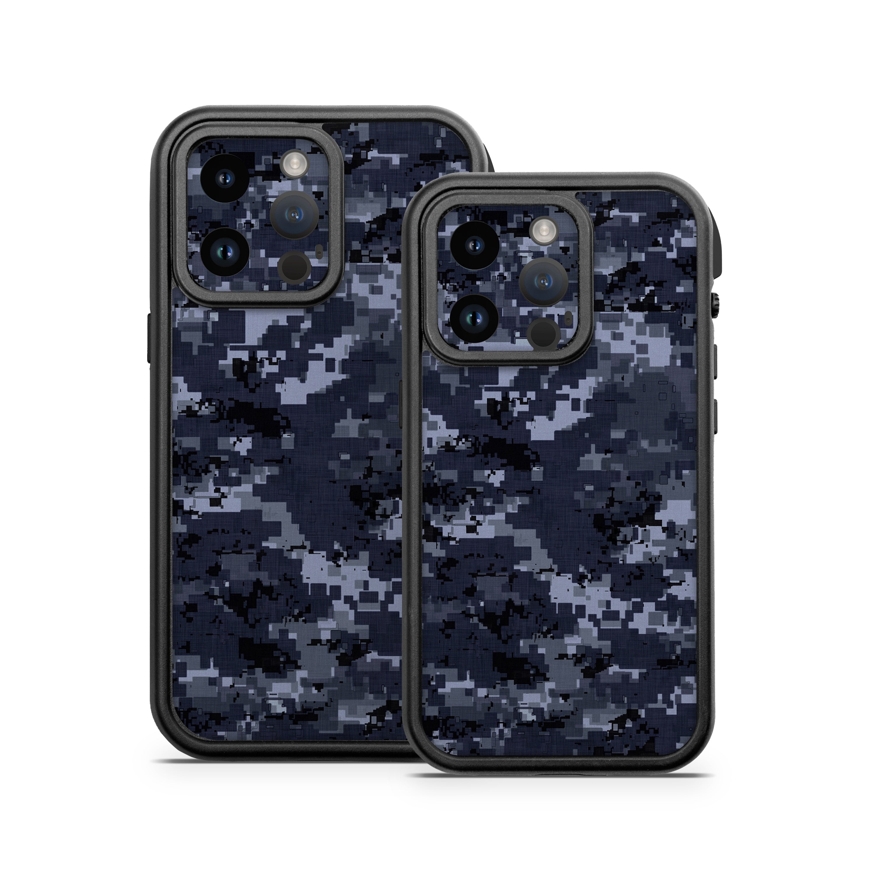 Digital Navy Camo - Otterbox Fre iPhone 14 Case Skin