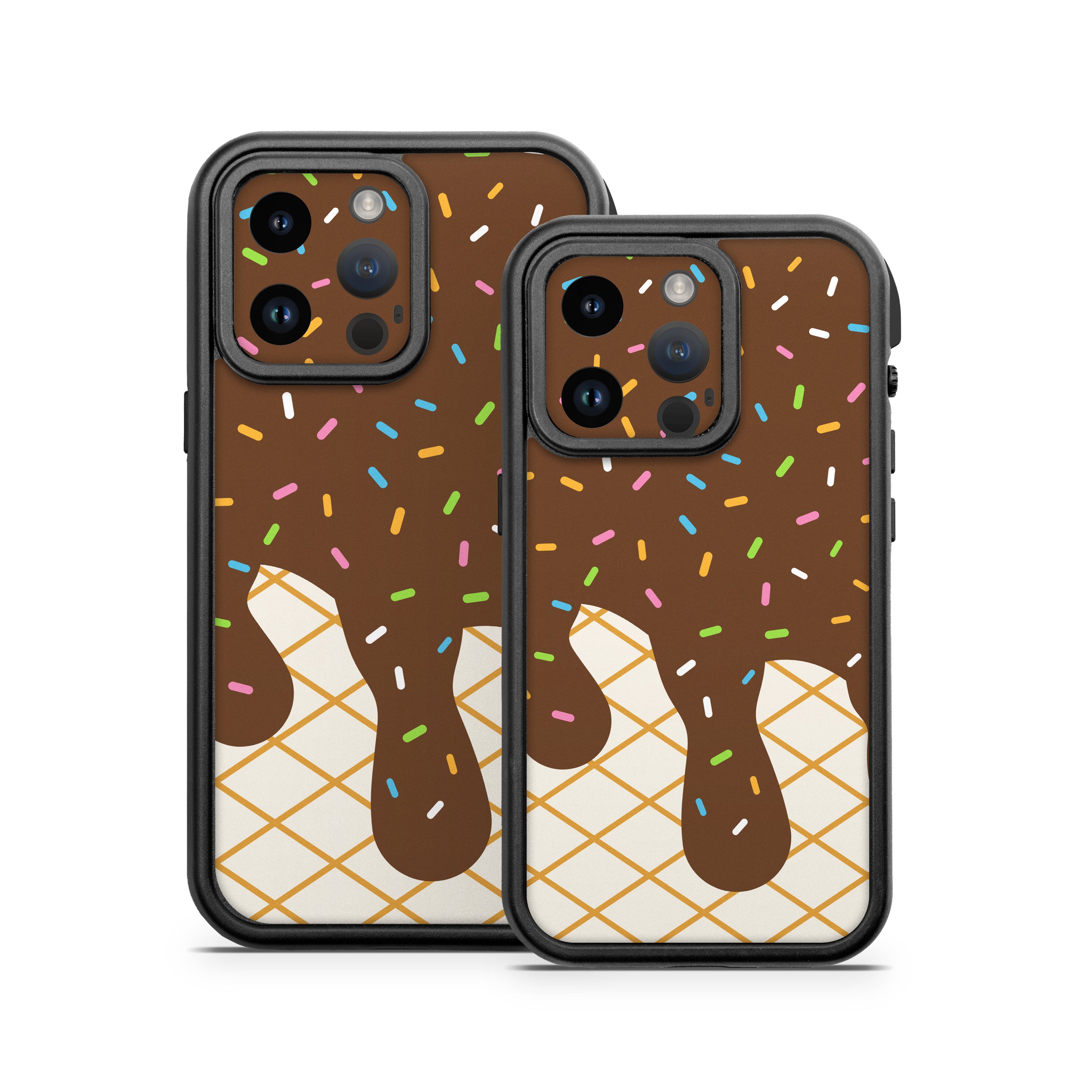 Chocolate Ice Cream Drip - Otterbox Fre iPhone 14 Case Skin
