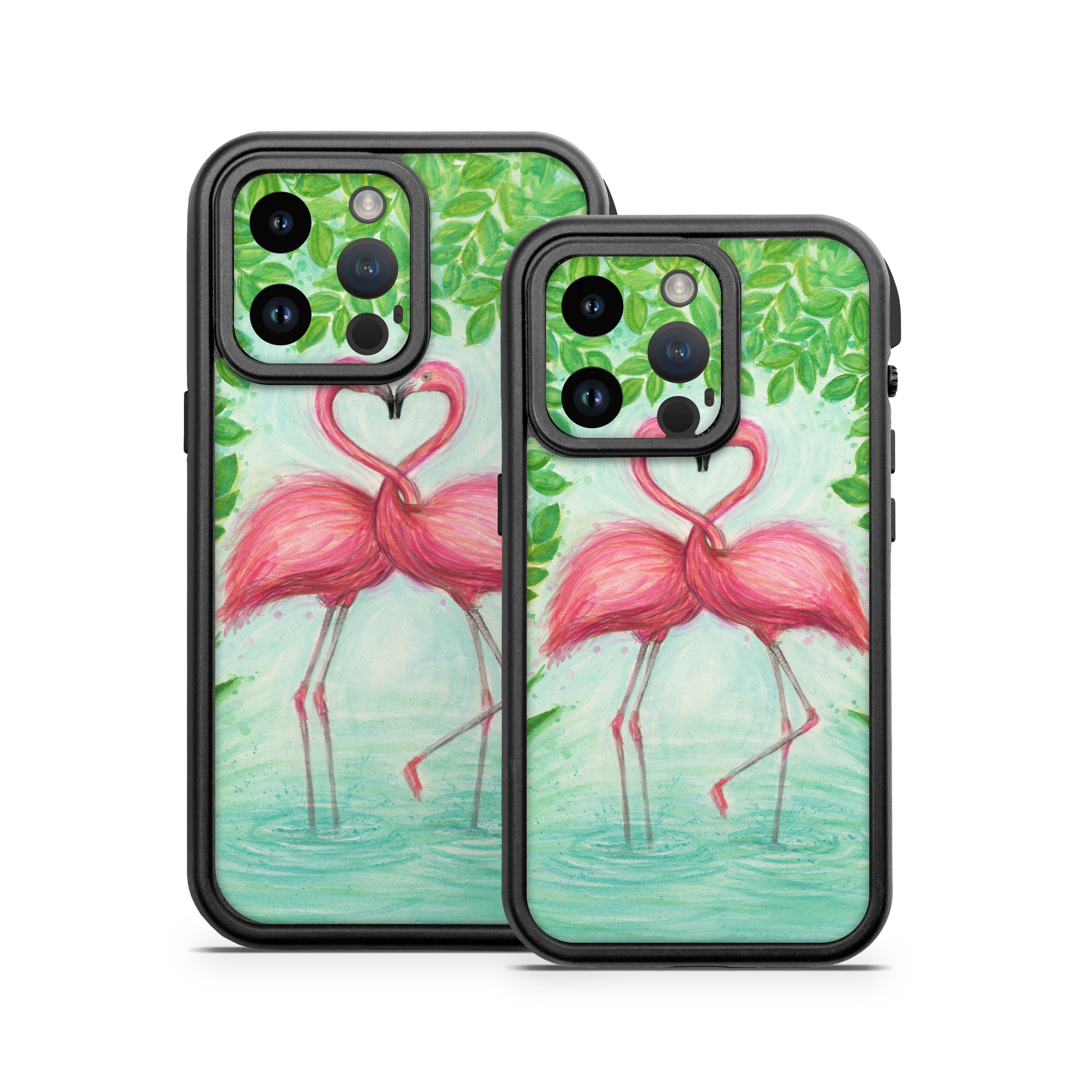 Flamingo Love - Otterbox Fre iPhone 14 Case Skin