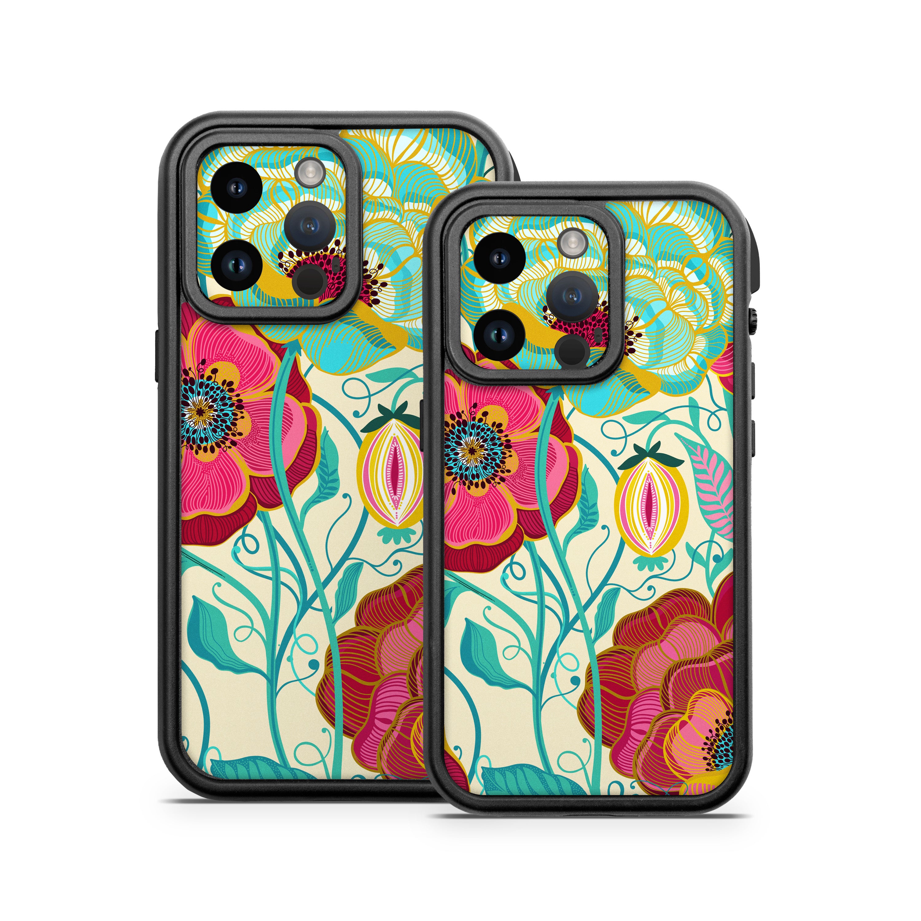 Golden Flowers - Otterbox Fre iPhone 14 Case Skin