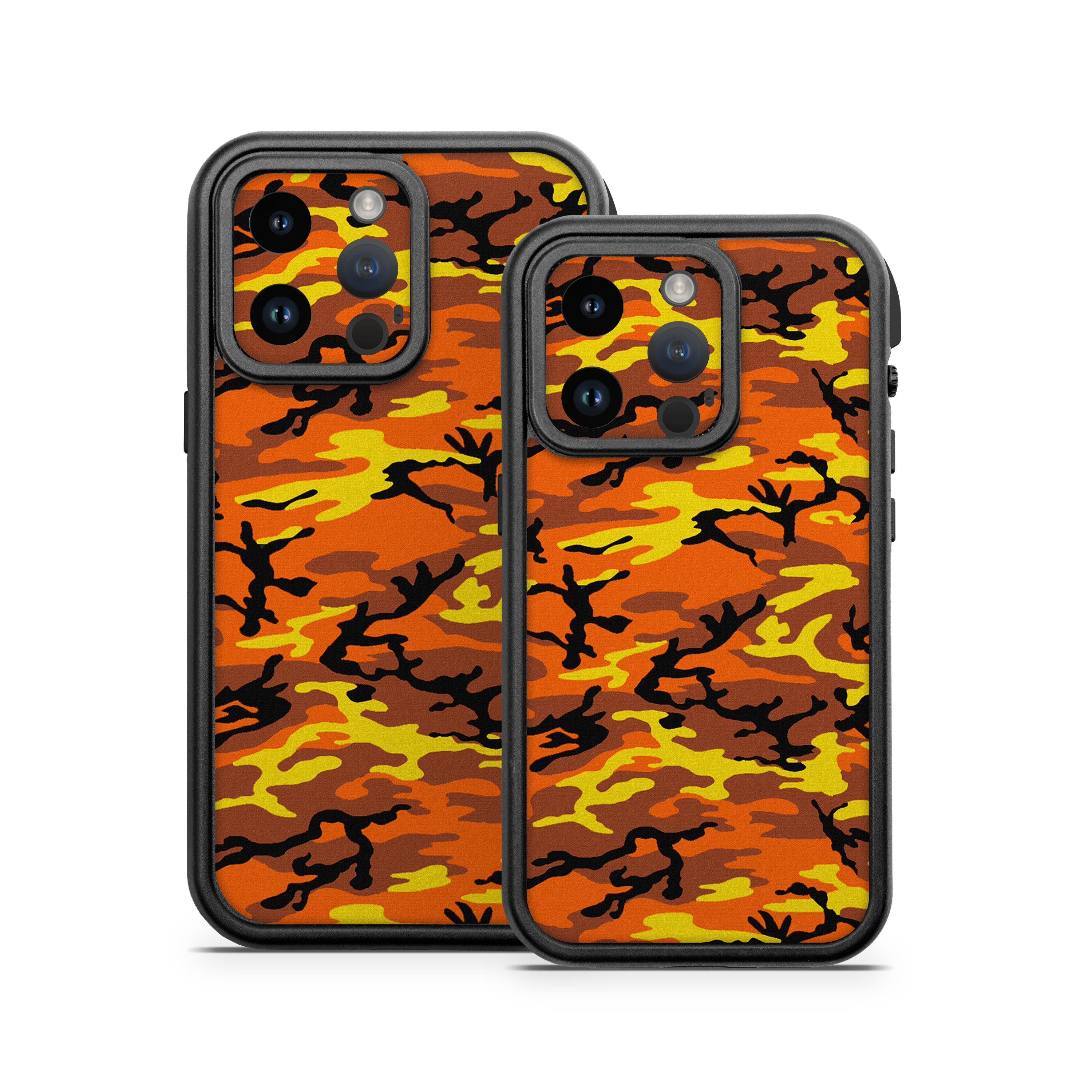 Orange Camo - Otterbox Fre iPhone 14 Case Skin