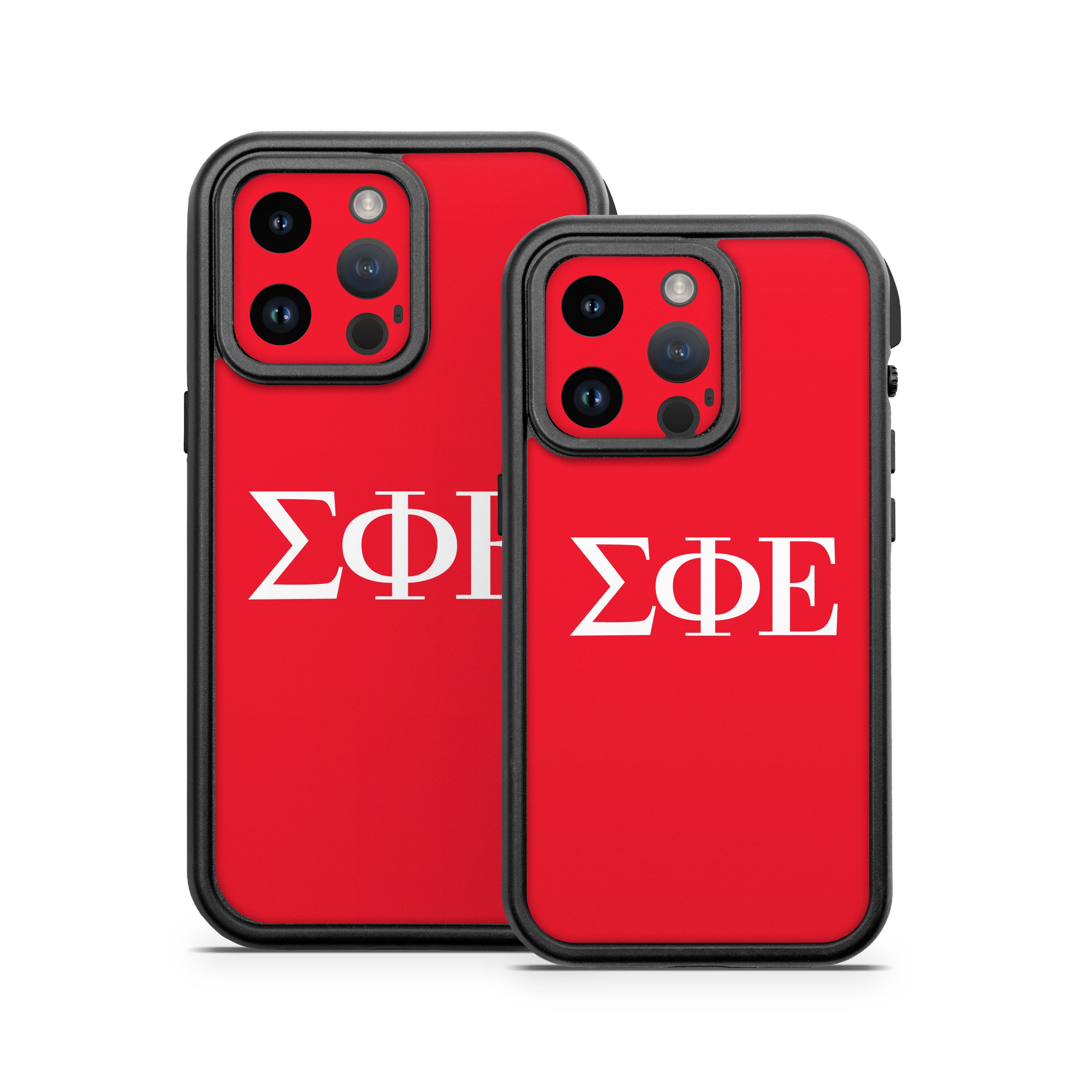 Sigma Phi Epsilon Greek Letters Red - Otterbox Fre iPhone 14 Case Skin