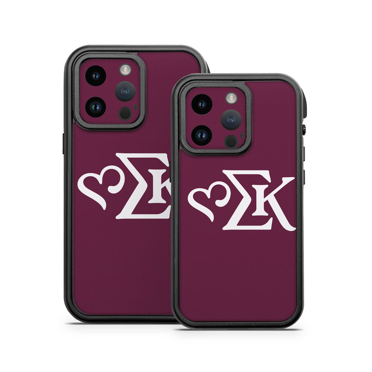 Sigma Kappa Greek Letters Dove Love on Mary Maroon - Otterbox Fre iPhone 14 Case Skin