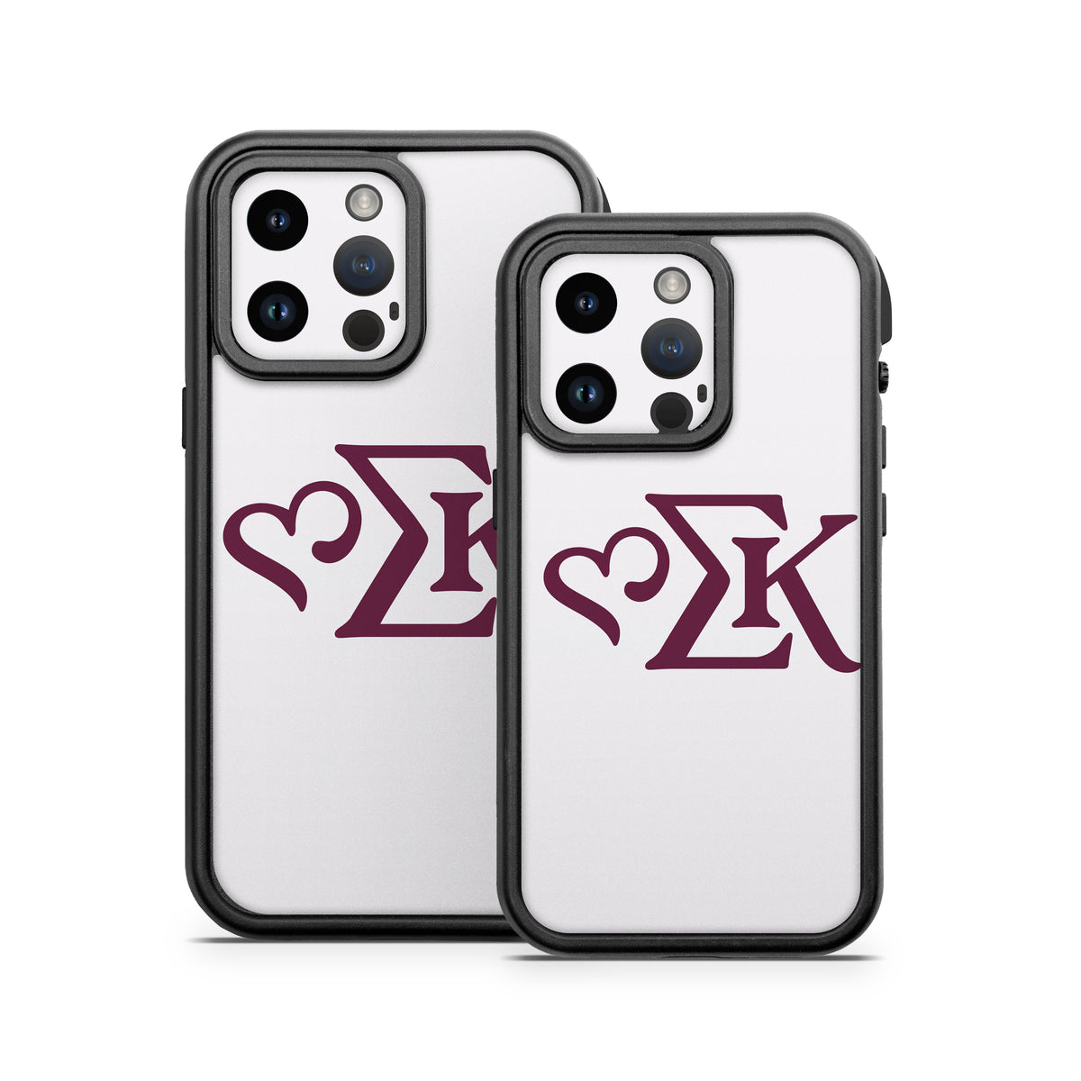 Sigma Kappa Greek Letters Mary Maroon on Dove Love - Otterbox Fre iPhone 14 Case Skin