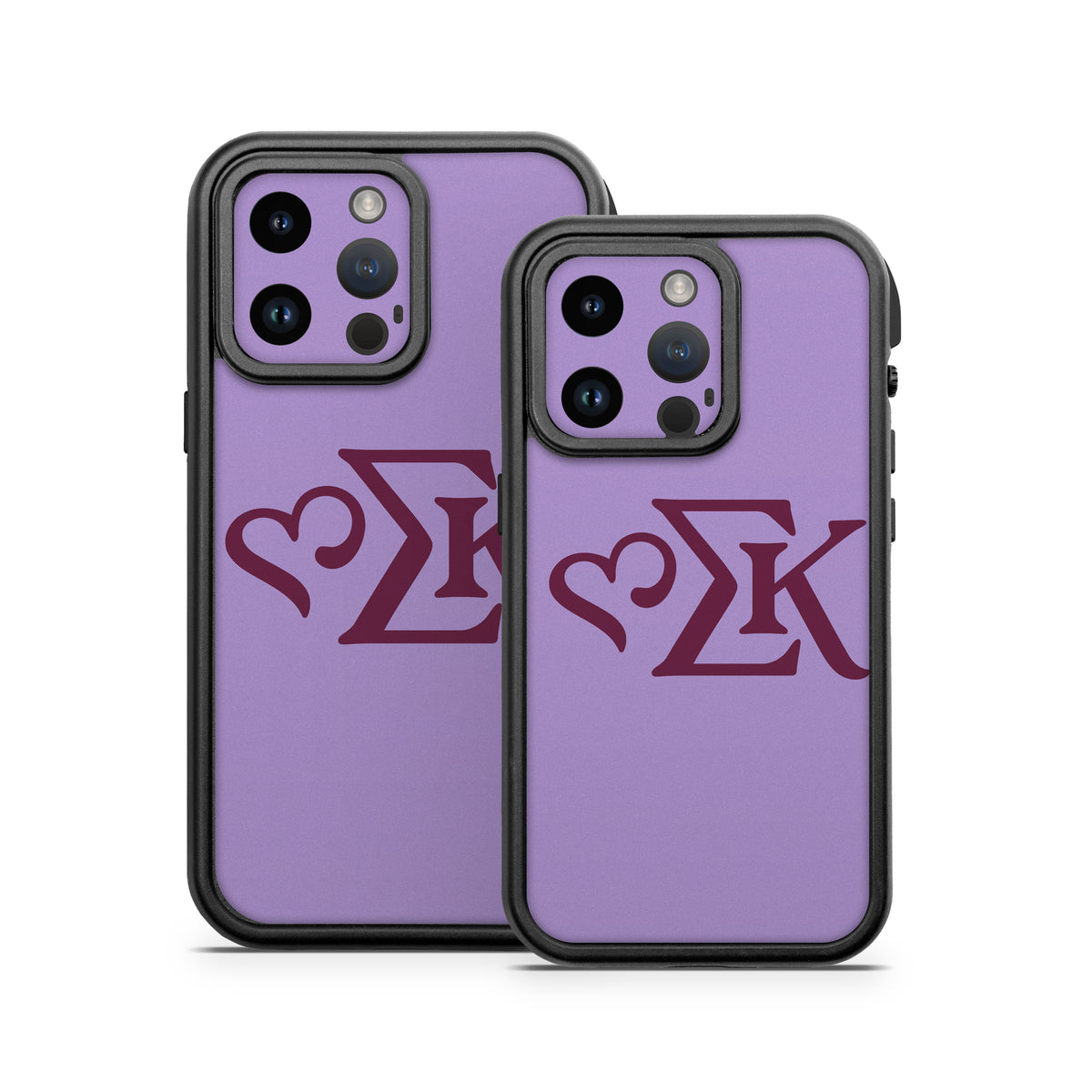 Sigma Kappa Greek Letters Mary Maroon on Legacy Lavender - Otterbox Fre iPhone 14 Case Skin