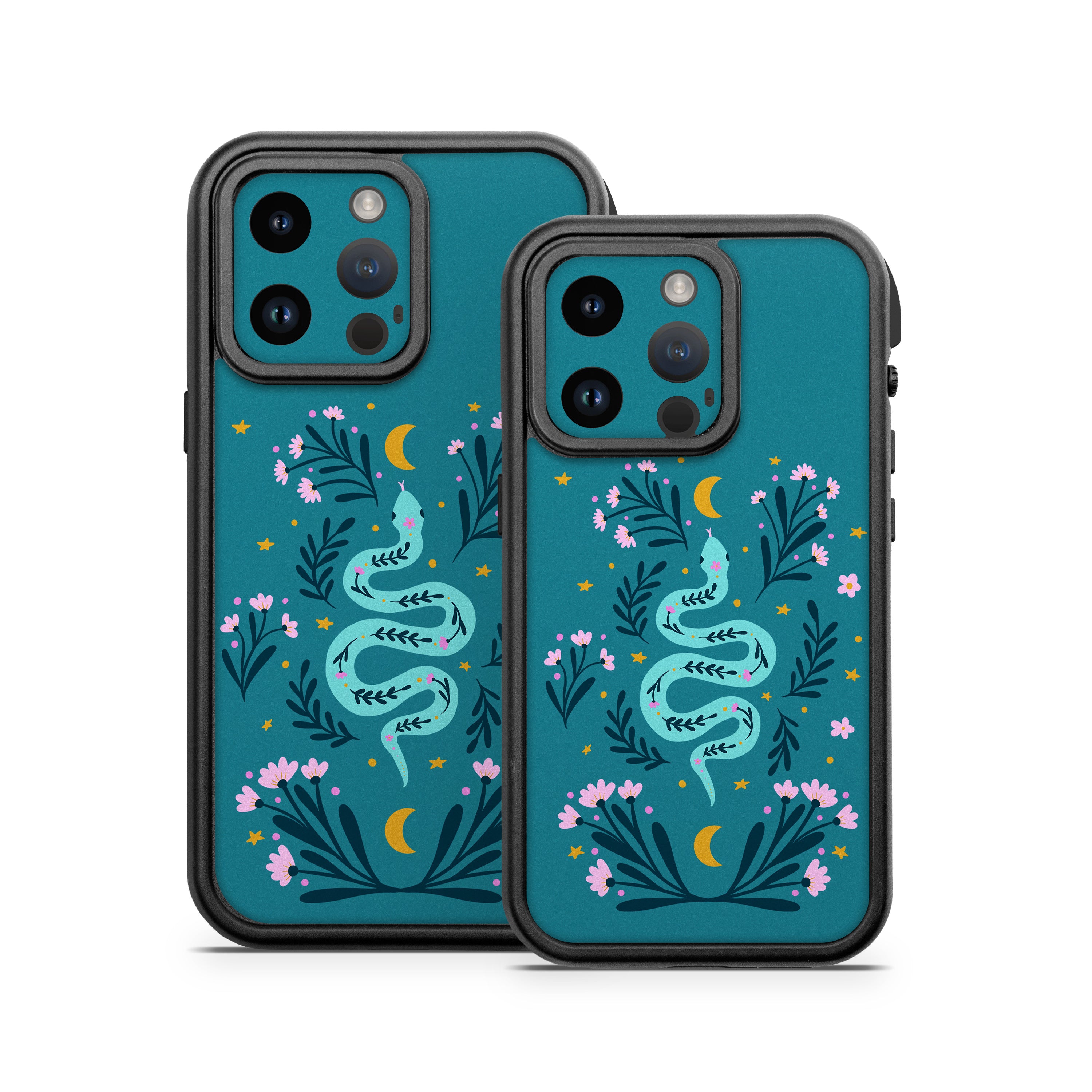 Snake and Flowers - Otterbox Fre iPhone 14 Case Skin