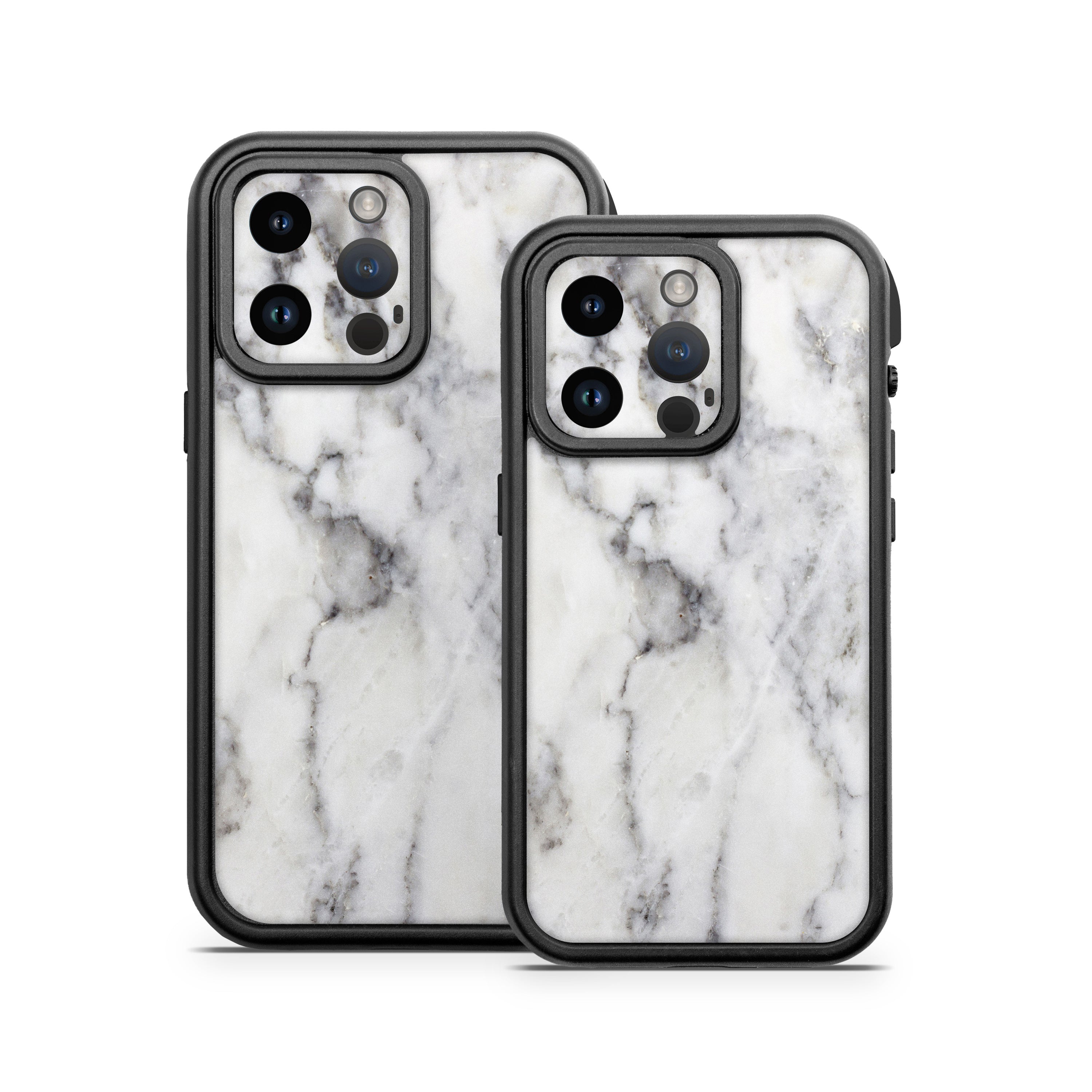 White Marble - Otterbox Fre iPhone 14 Case Skin