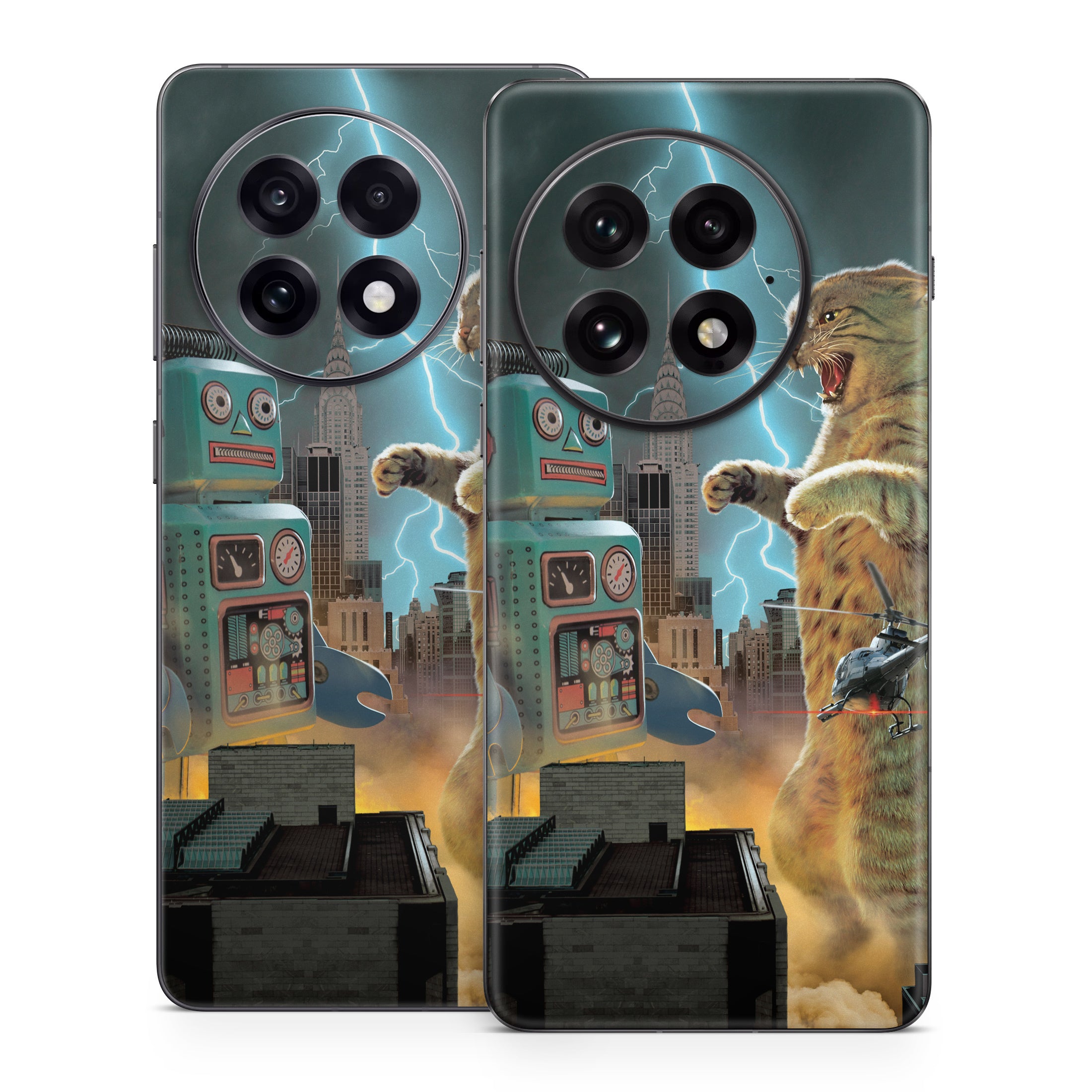 Catzilla Vs Robot - OnePlus 13 Skin