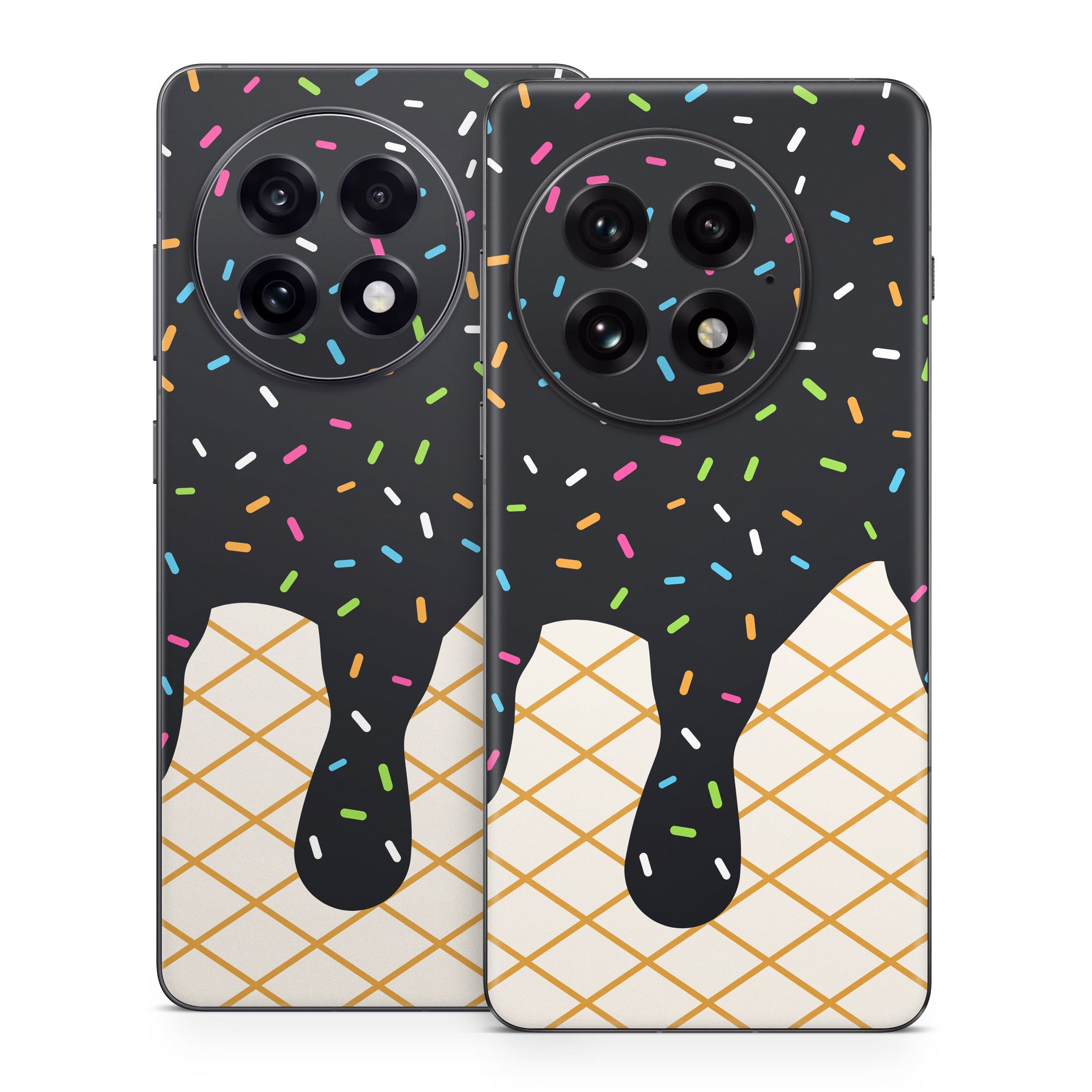 Black Ice Cream Drip - OnePlus 13 Skin
