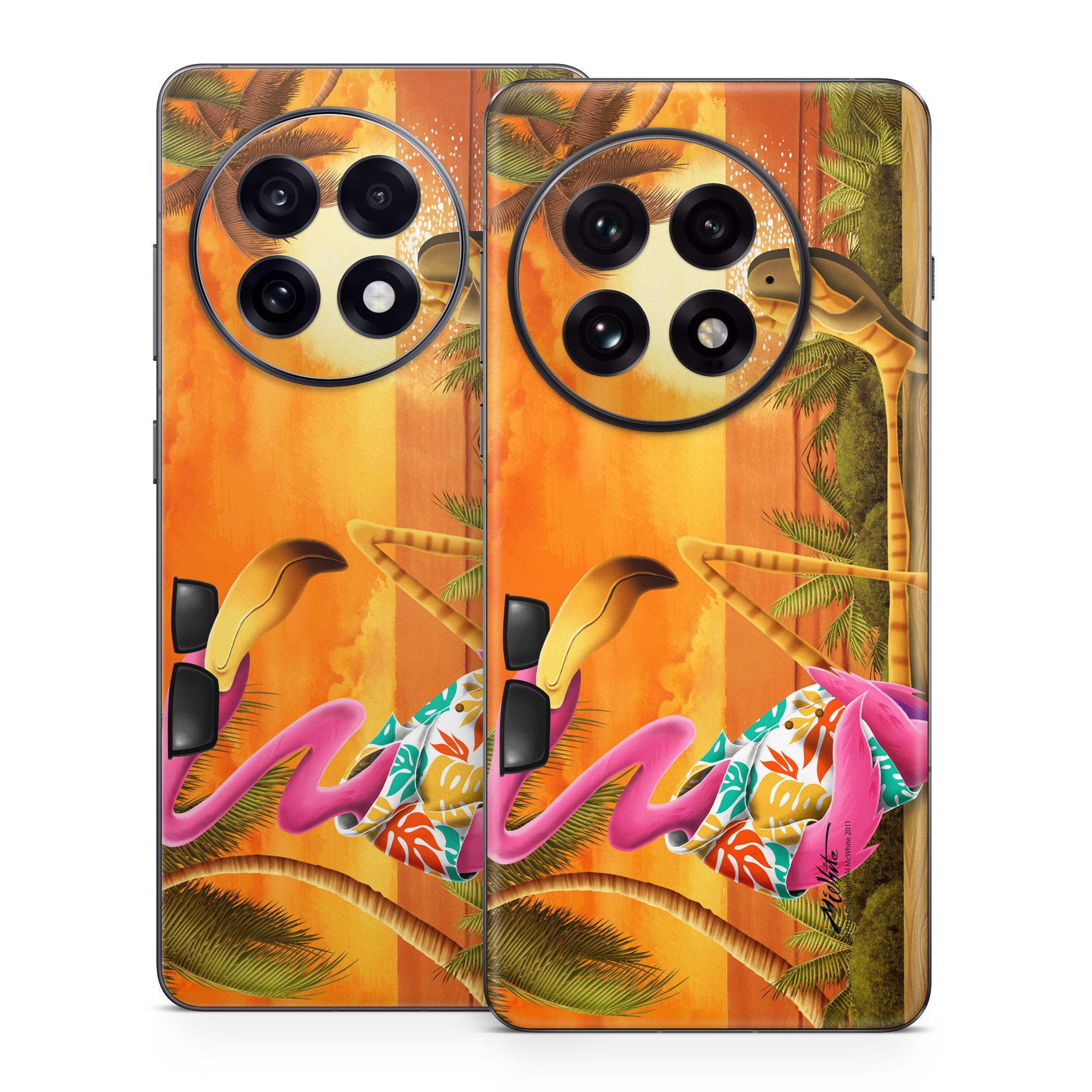 Sunset Flamingo - OnePlus 13 Skin