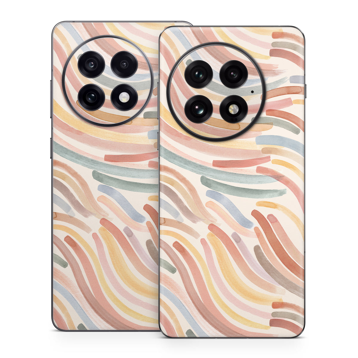 Terracotta Brushstroke Waves - OnePlus 13 Skin