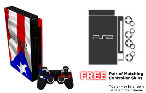 Puerto Rican Flag - Sony PS2 Skin