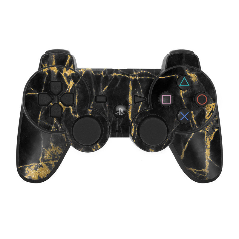 Black Gold Marble - Sony PS3 Controller Skin