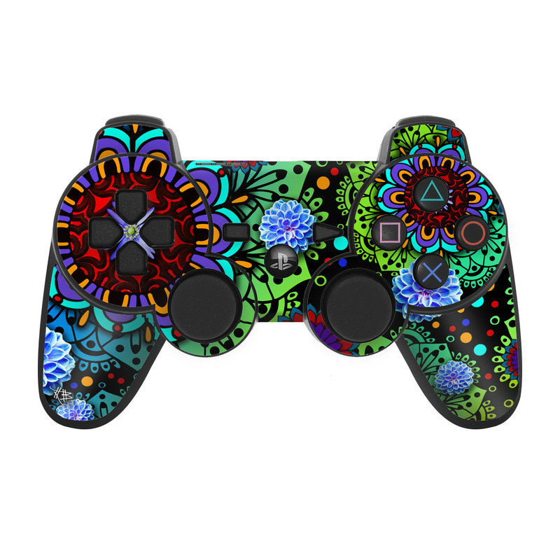 Funky Floratopia - Sony PS3 Controller Skin