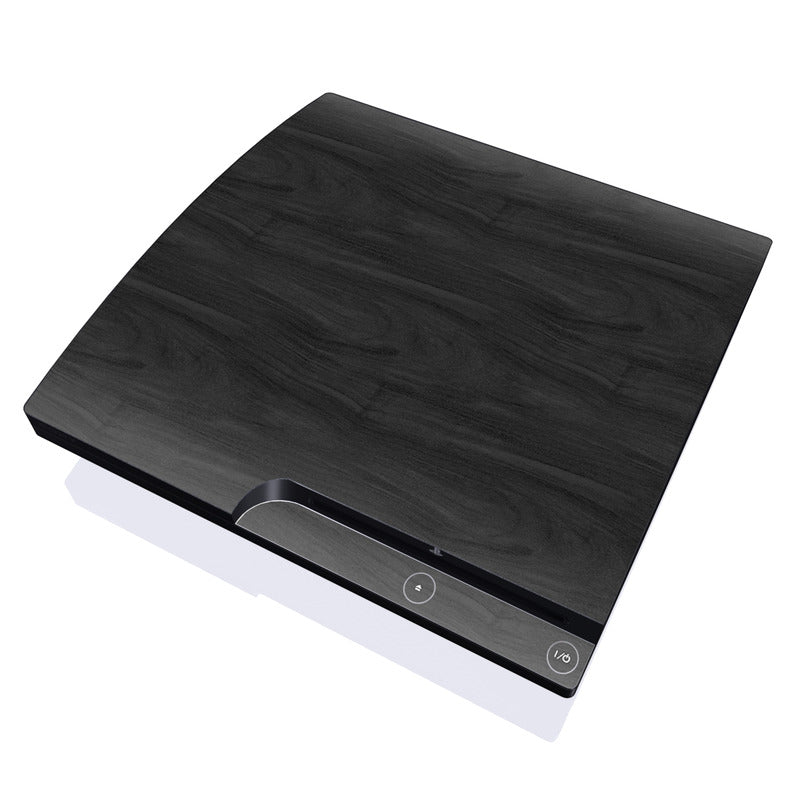 Black Woodgrain - Sony PS3 Slim Skin