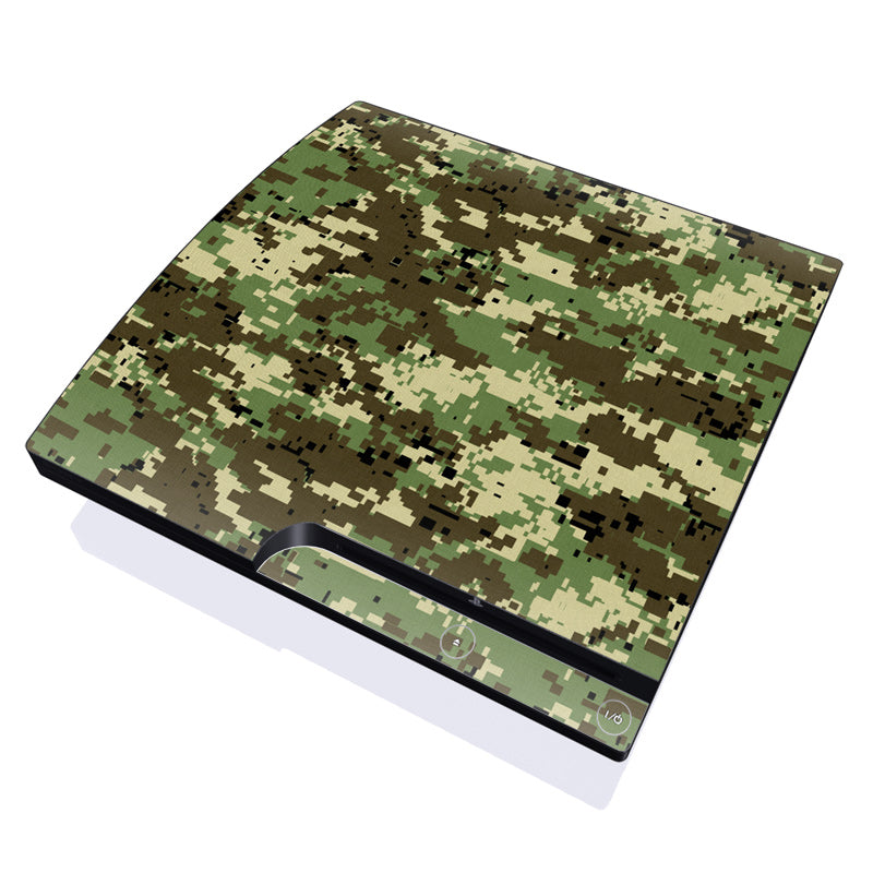 Digital Woodland Camo - Sony PS3 Slim Skin