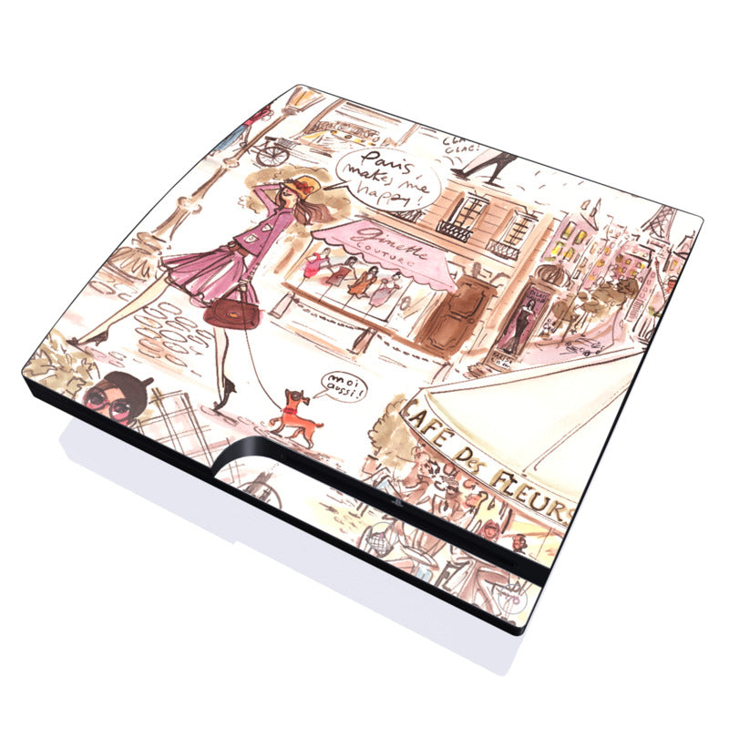 Paris Makes Me Happy - Sony PS3 Slim Skin