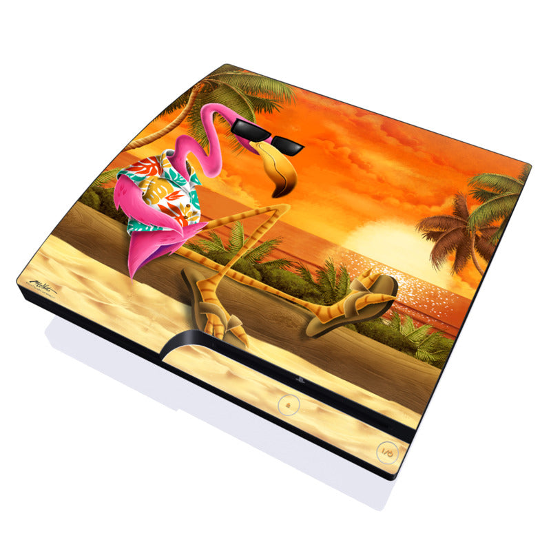 Sunset Flamingo - Sony PS3 Slim Skin