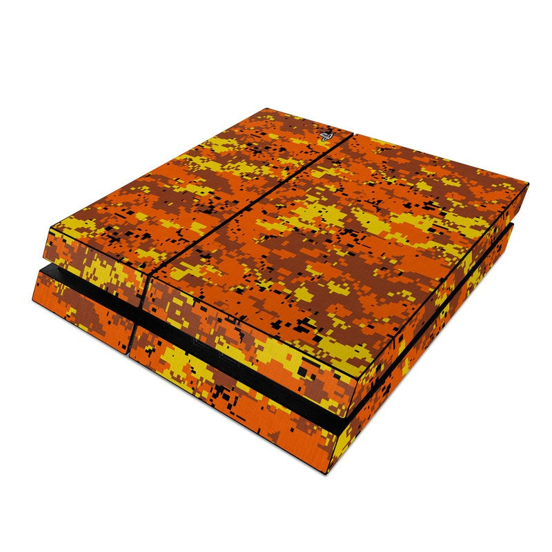 Digital Orange Camo - Sony PS4 Skin