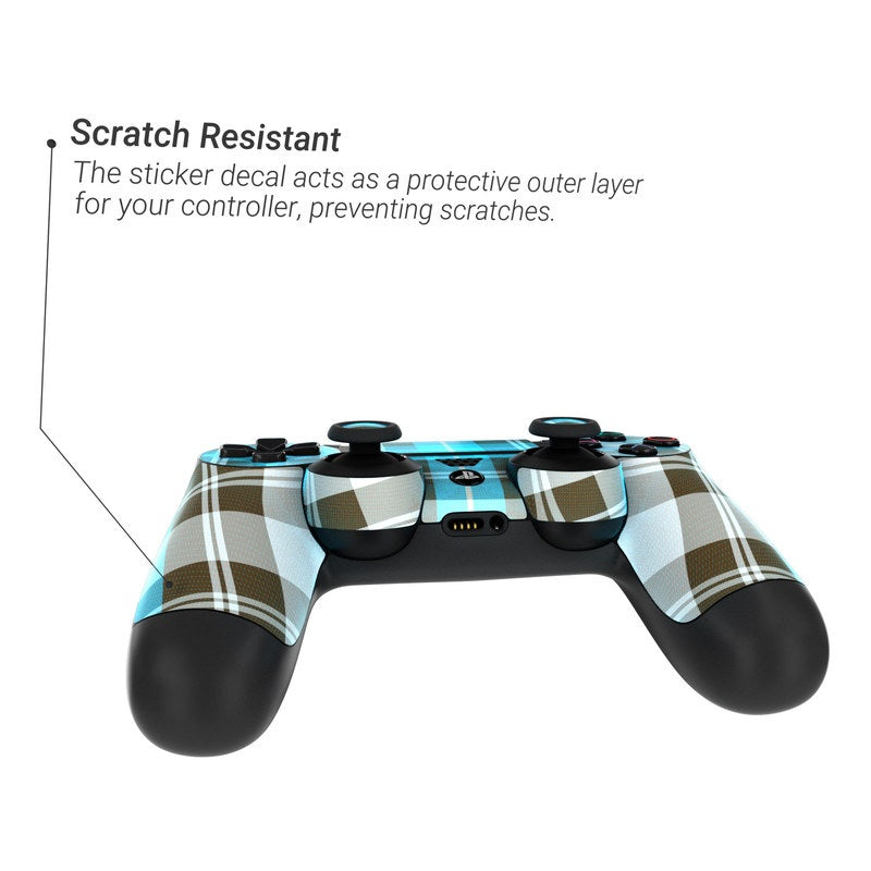 Turquoise Plaid - Sony PS4 Controller Skin