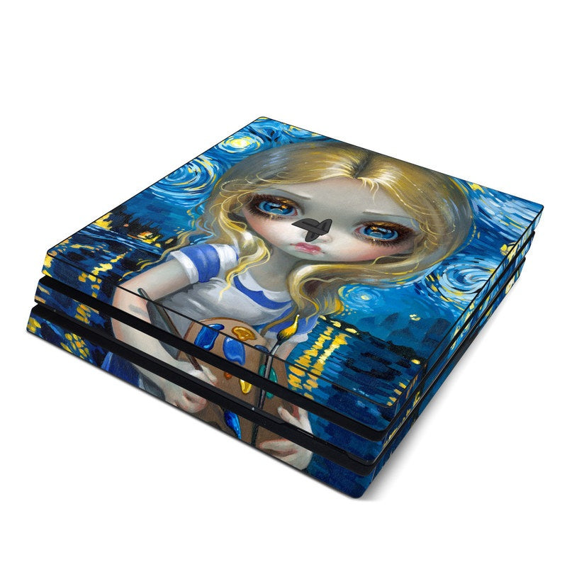 Alice in a Van Gogh - Sony PS4 Pro Skin