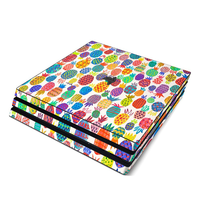 Colorful Pineapples - Sony PS4 Pro Skin