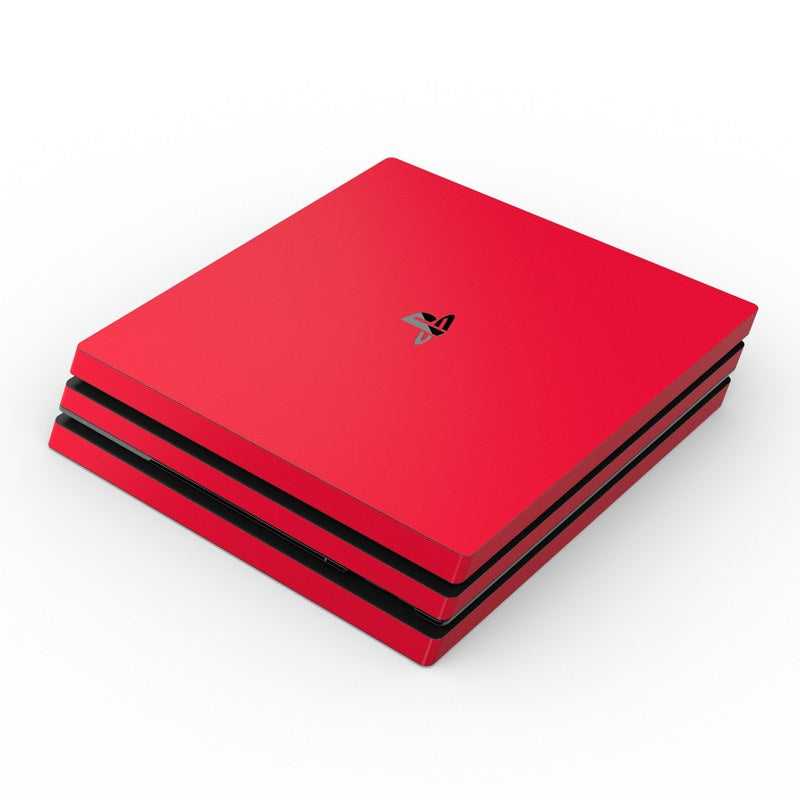 Solid State Red - Sony PS4 Pro Skin