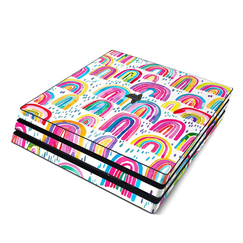 Watercolor Rainbows - Sony PS4 Pro Skin