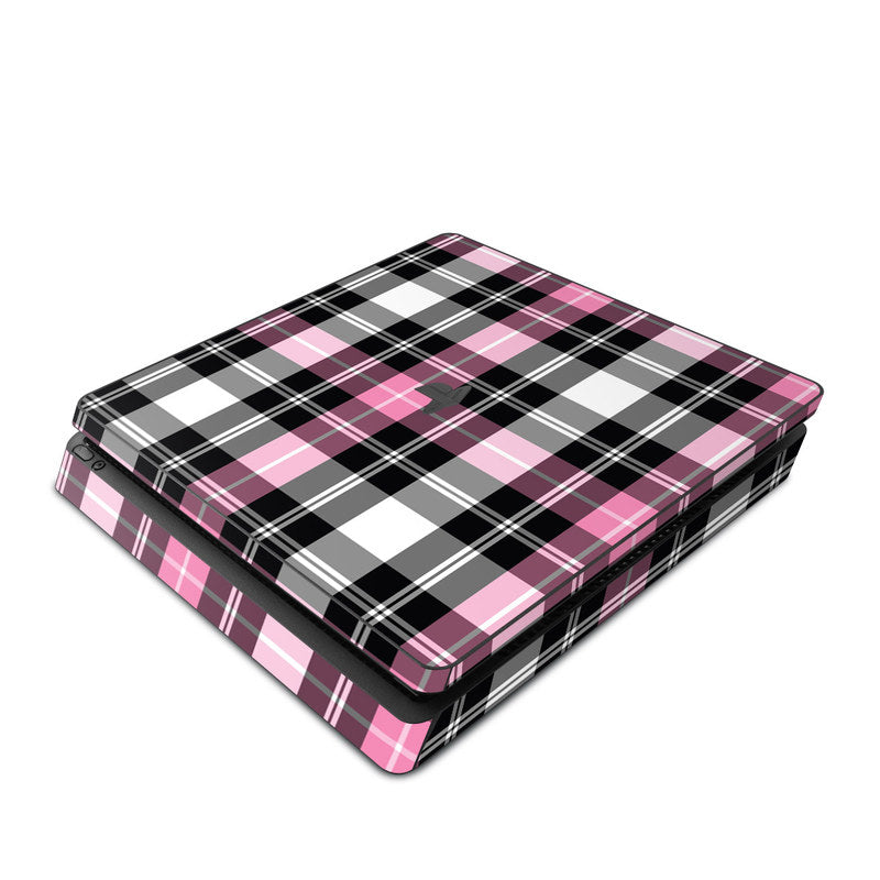 Pink Plaid - Sony PS4 Slim Skin