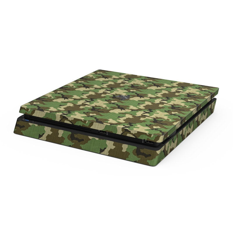 Woodland Camo - Sony PS4 Slim Skin