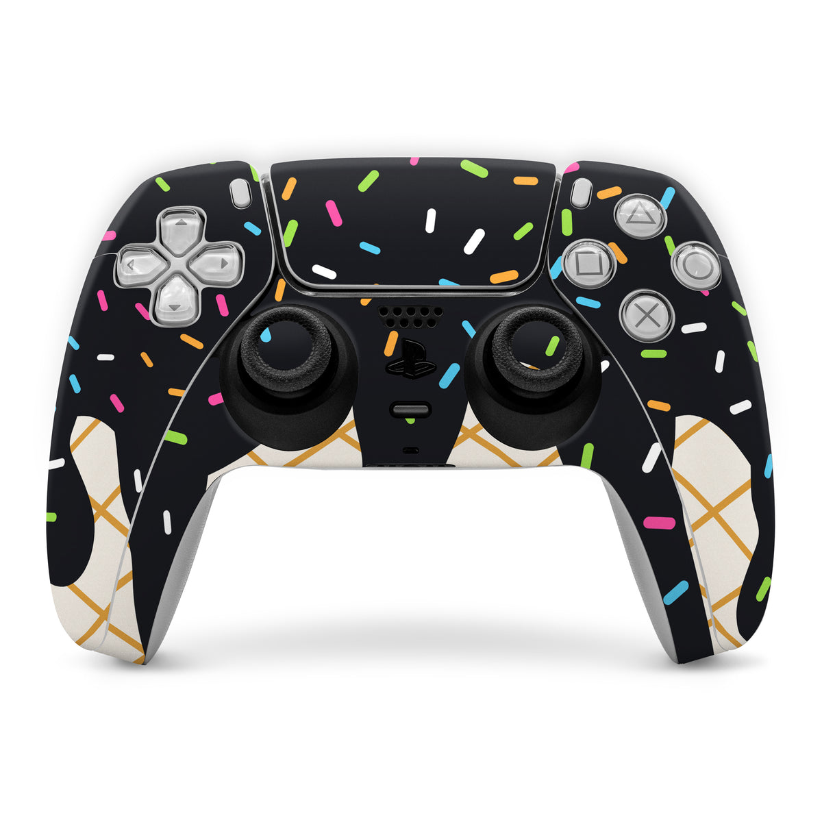 Black Ice Cream Drip - Sony PS5 Controller Skin