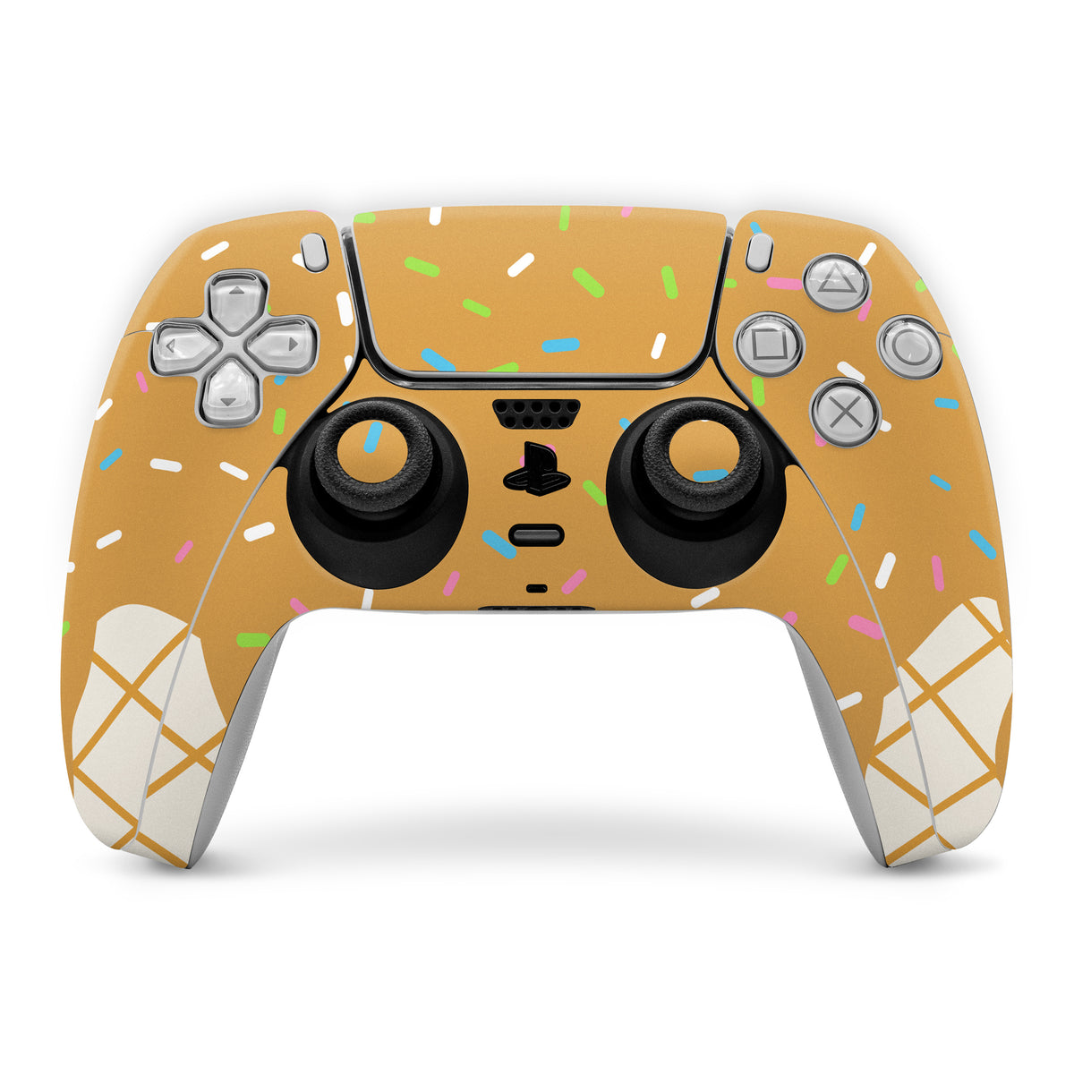 Caramel Ice Cream Drip - Sony PS5 Controller Skin