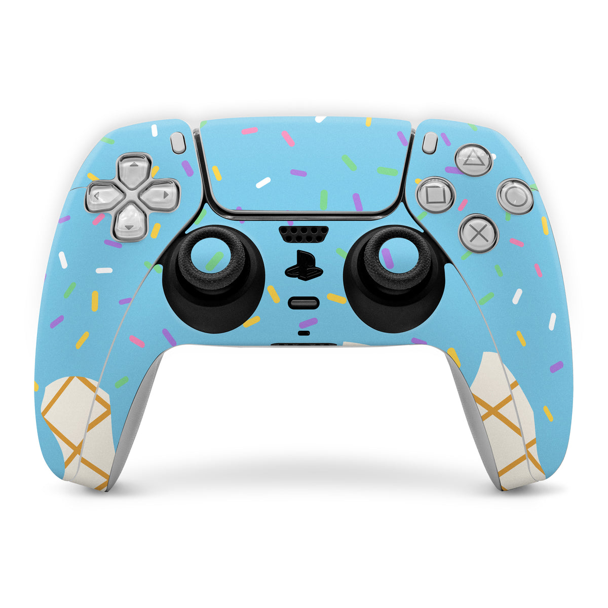 Cotton Candy Ice Cream Drip - Sony PS5 Controller Skin