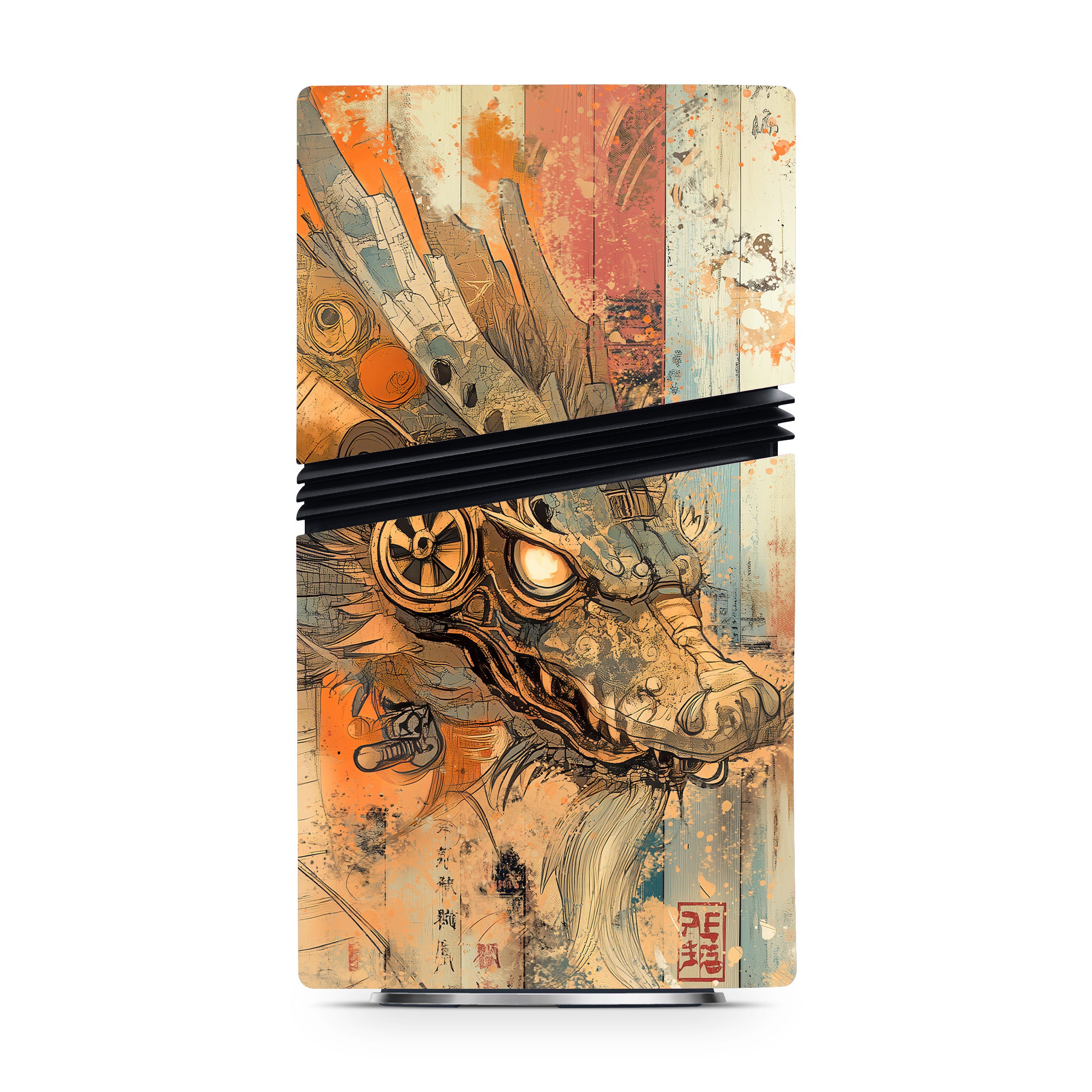 Orange Dragon - Sony PS5 Pro Skin