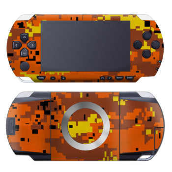 Digital Orange Camo - Sony PSP Skin