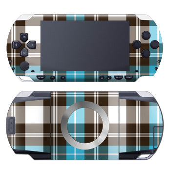 Turquoise Plaid - Sony PSP Skin